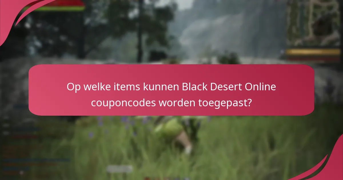 Waar vind je Black Desert Online couponcodes?