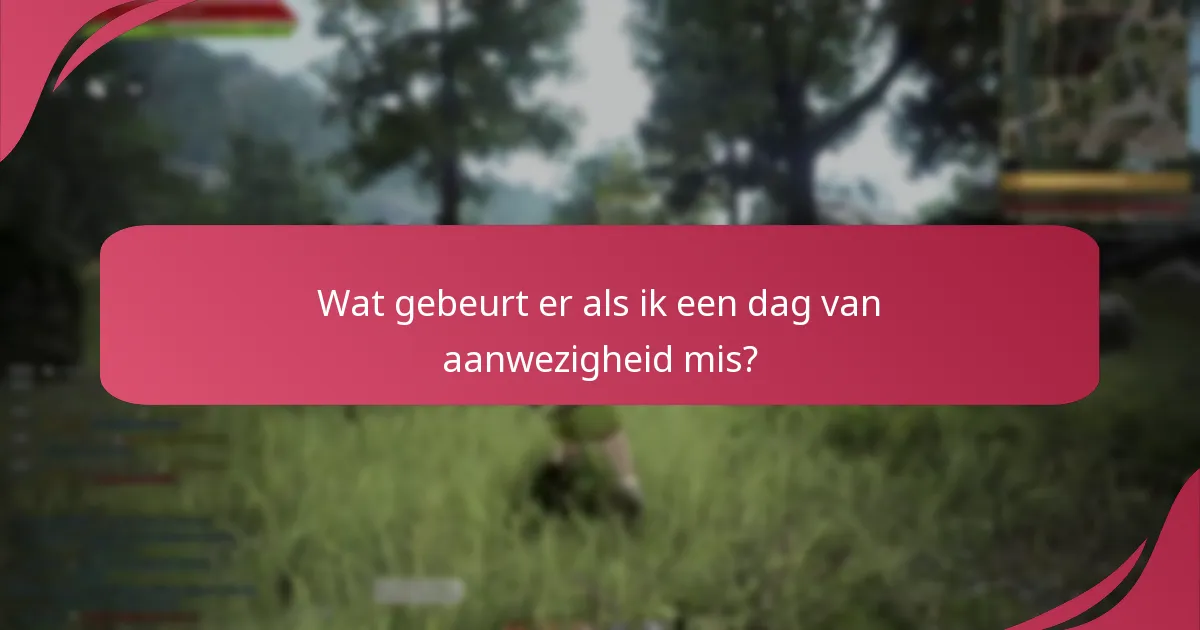 Welke beloningen zijn beschikbaar via dagelijkse aanwezigheid?