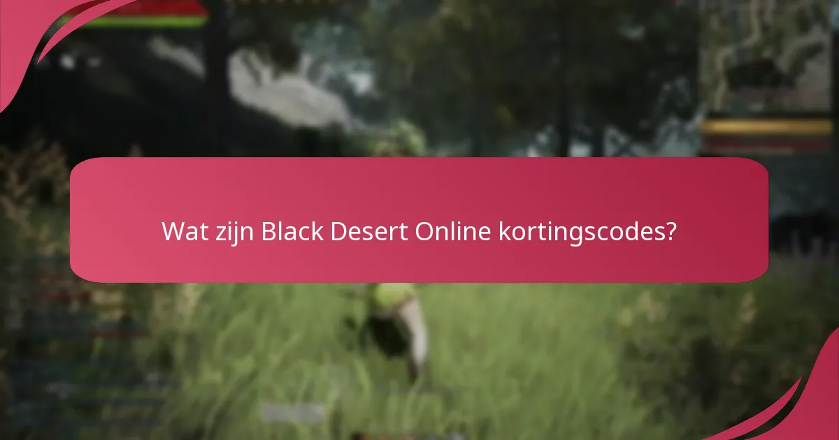 Wat zijn codegeneratoren voor Black Desert Online kortingscodes?