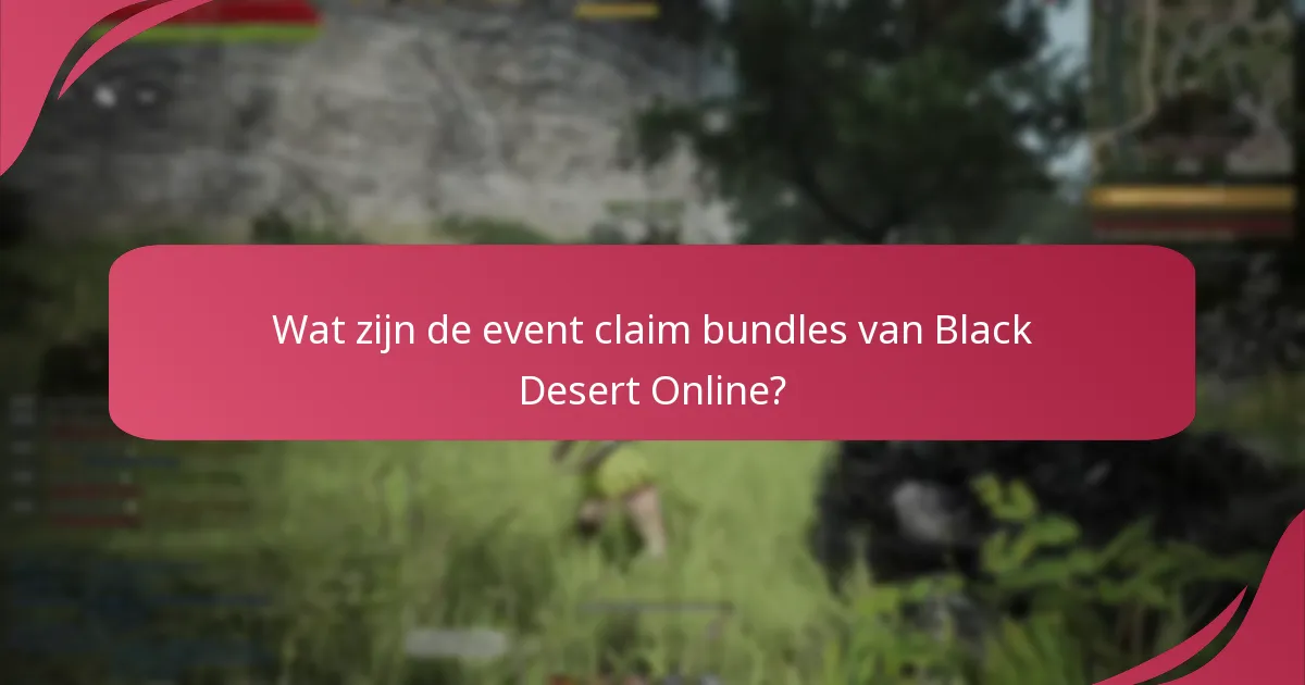 Wat zijn de stappen voor het effectief claimen van event bundles?